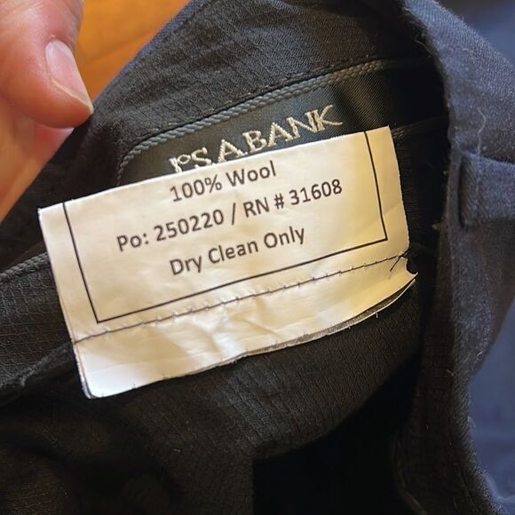 Jos. A. Bank Navy Wool Dress Slacks - Picture 5 of 8